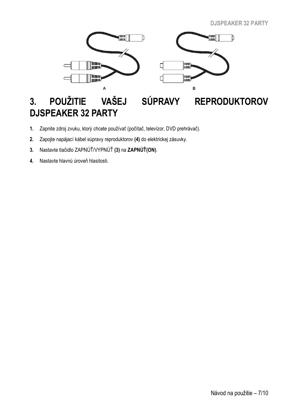 Použitie vašej súpra, Vy reproduktorov djspeaker 32 party | Hercules DJSpeaker 32 Party 3" Powered Speakers with Integrated Light Dome (Pair) User Manual | Page 172 / 195