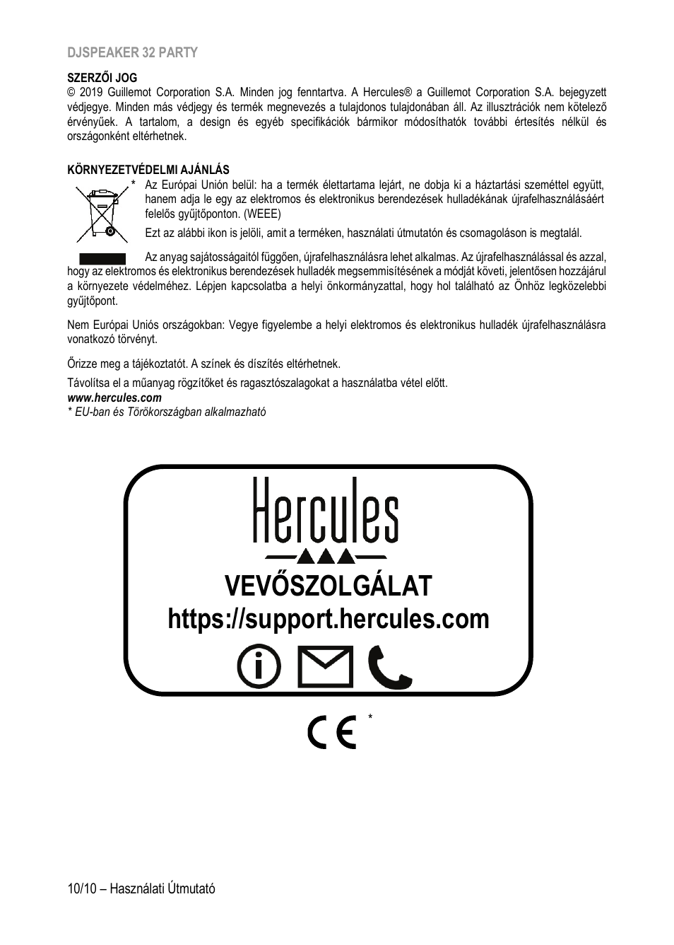 Hercules DJSpeaker 32 Party 3" Powered Speakers with Integrated Light Dome (Pair) User Manual | Page 185 / 195