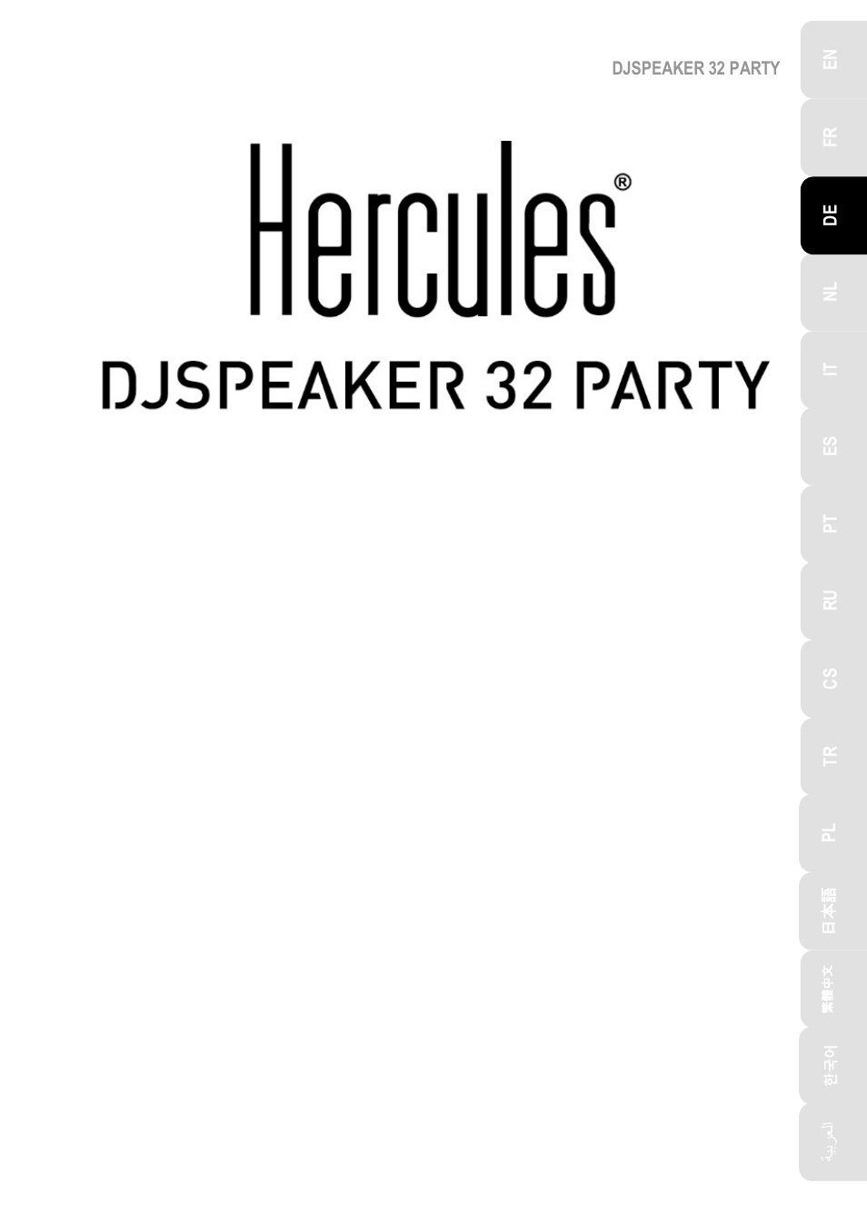 Djspeaker_32_party_de, Deutsch | Hercules DJSpeaker 32 Party 3" Powered Speakers with Integrated Light Dome (Pair) User Manual | Page 22 / 195