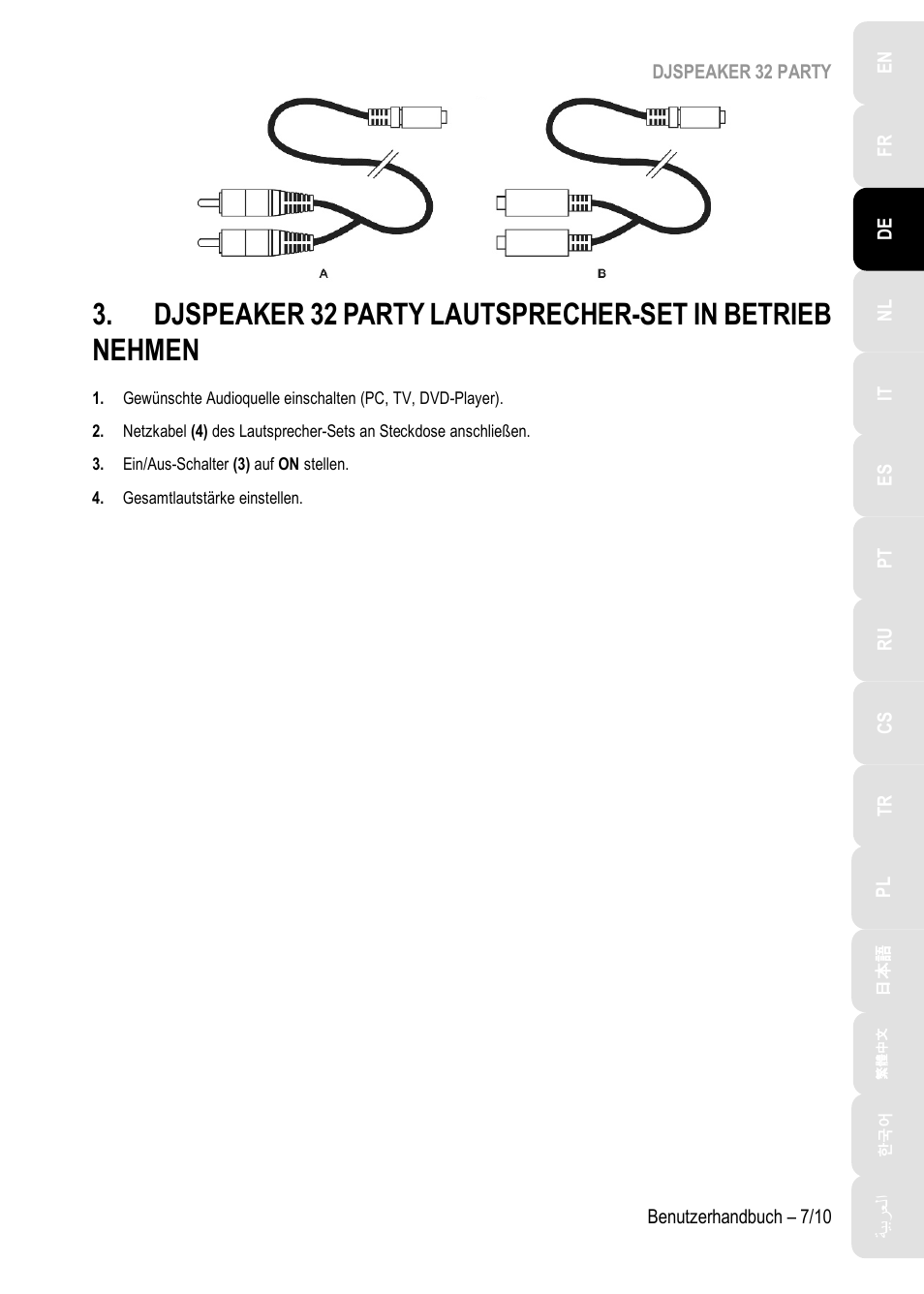 Hercules DJSpeaker 32 Party 3" Powered Speakers with Integrated Light Dome (Pair) User Manual | Page 28 / 195