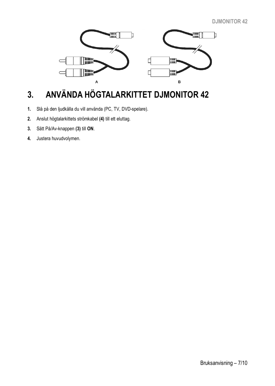 Använda högtalarkittet djmonitor 42 | Hercules DJMonitor 42 - 4" Active Multimedia Speakers (Pair) User Manual | Page 156 / 199