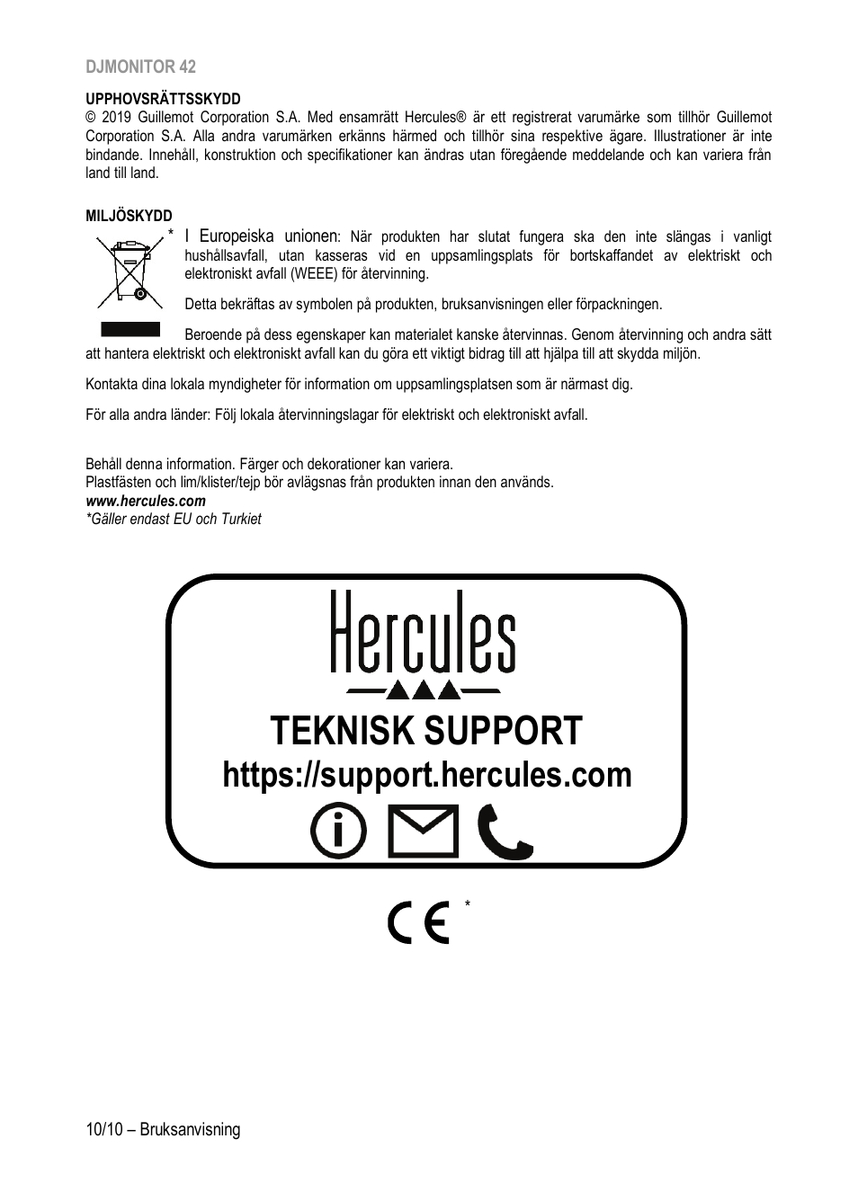 Teknisk support | Hercules DJMonitor 42 - 4" Active Multimedia Speakers (Pair) User Manual | Page 159 / 199