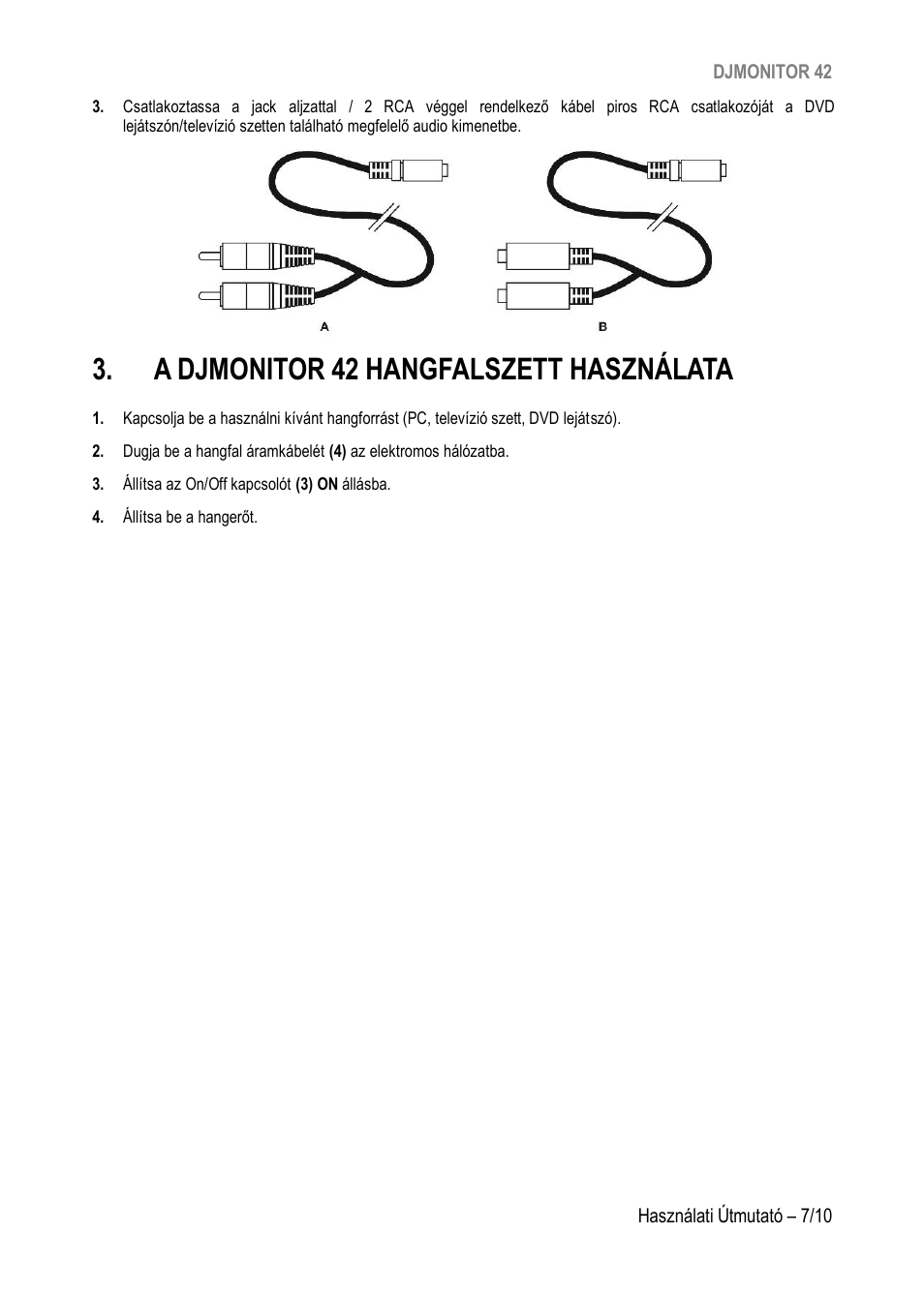A djmonitor 42 hangfalszett használata | Hercules DJMonitor 42 - 4" Active Multimedia Speakers (Pair) User Manual | Page 186 / 199