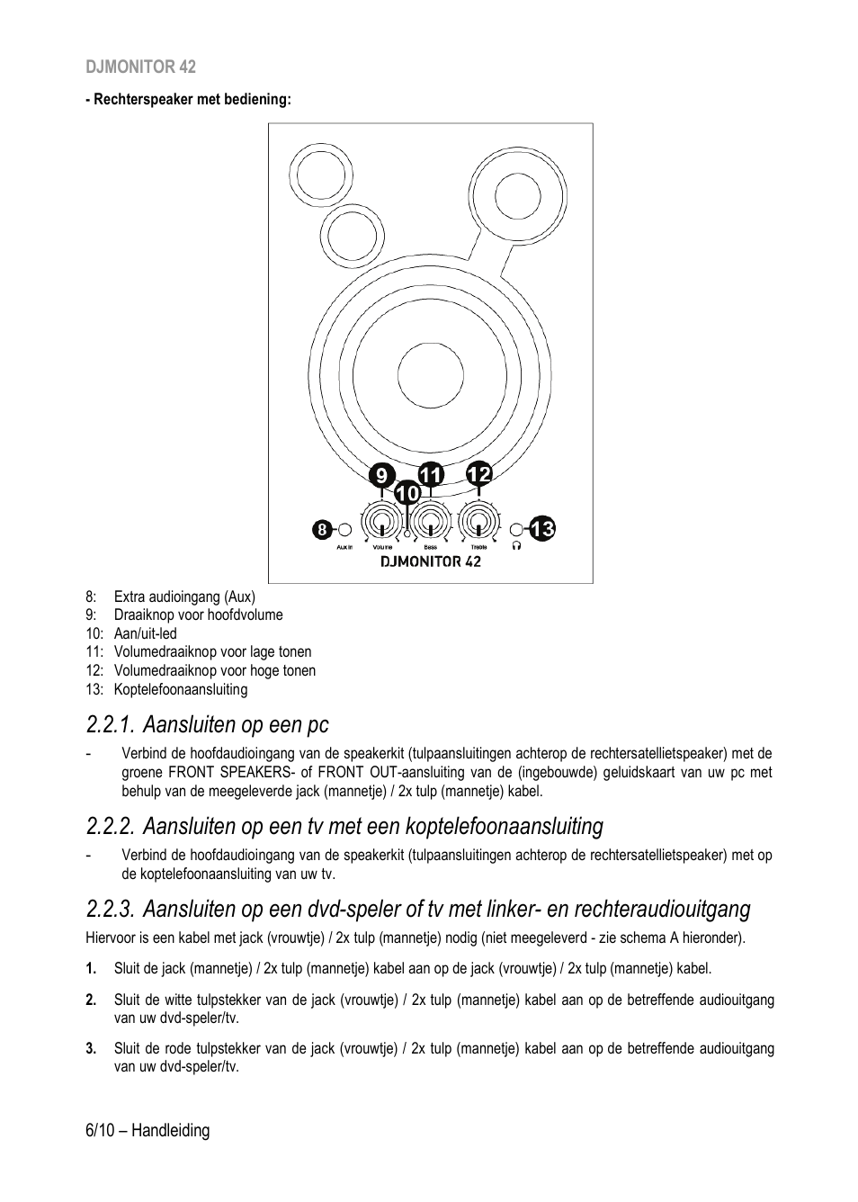 Aansluiten op een pc | Hercules DJMonitor 42 - 4" Active Multimedia Speakers (Pair) User Manual | Page 37 / 199