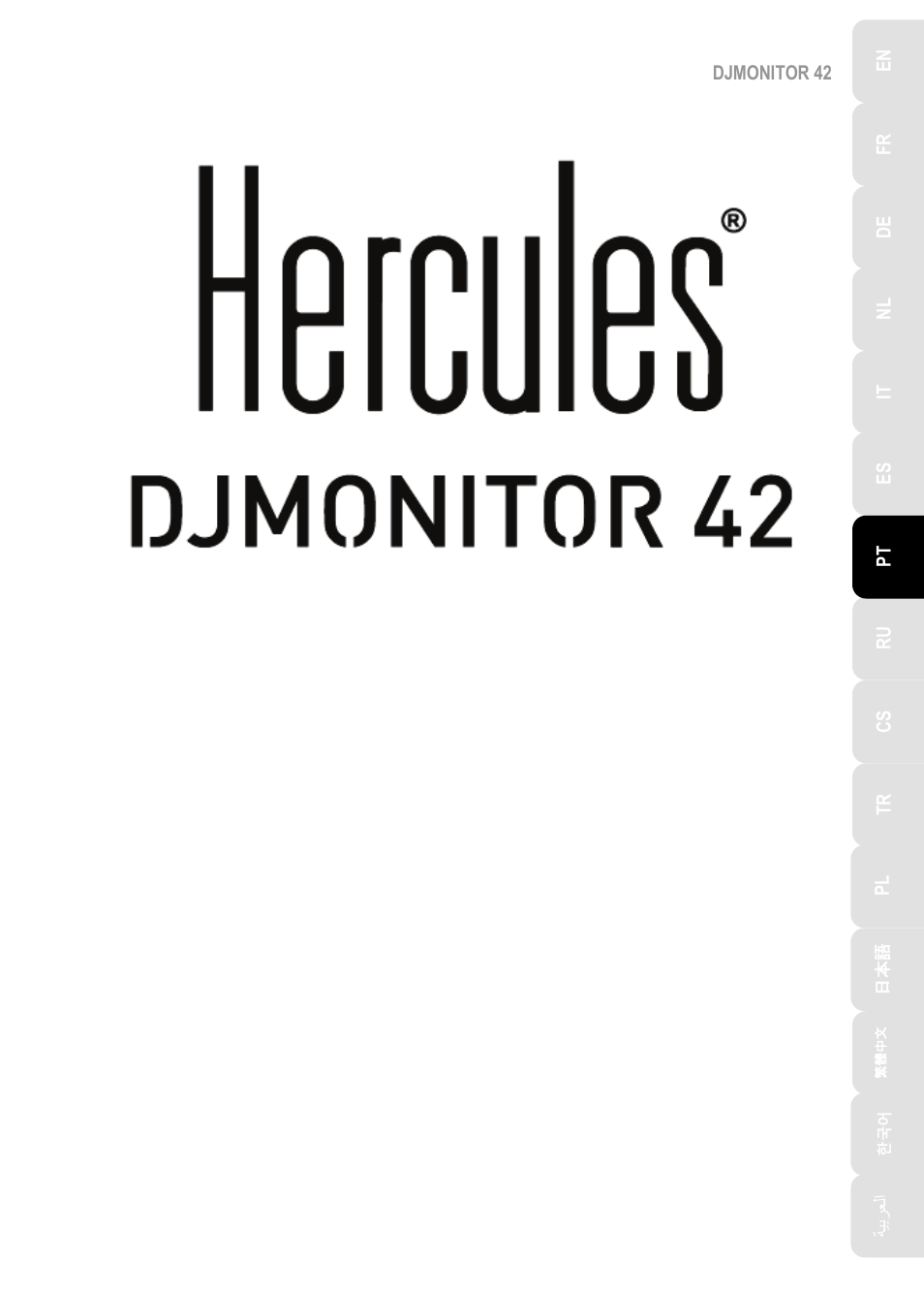 07_pt_djmonitor 42, Português | Hercules DJMonitor 42 - 4" Active Multimedia Speakers (Pair) User Manual | Page 62 / 199