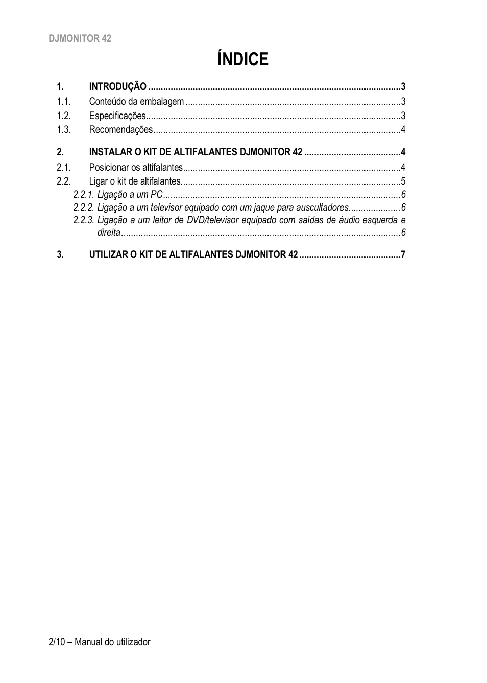 Índice | Hercules DJMonitor 42 - 4" Active Multimedia Speakers (Pair) User Manual | Page 63 / 199