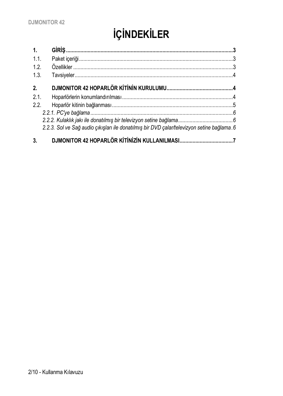 İçi̇ndeki̇ler | Hercules DJMonitor 42 - 4" Active Multimedia Speakers (Pair) User Manual | Page 93 / 199