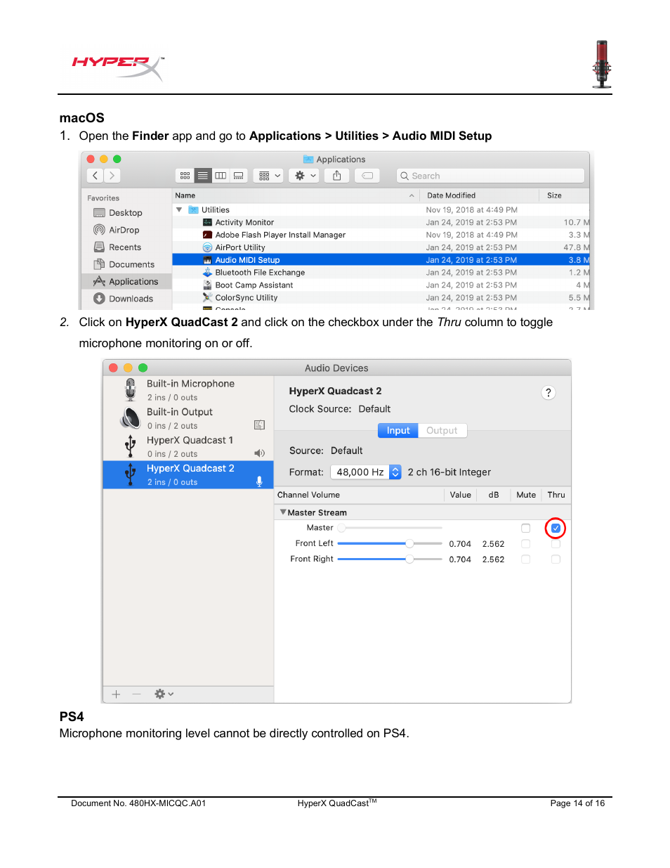 HyperX QuadCast USB Condenser Microphone User Manual | Page 15 / 241
