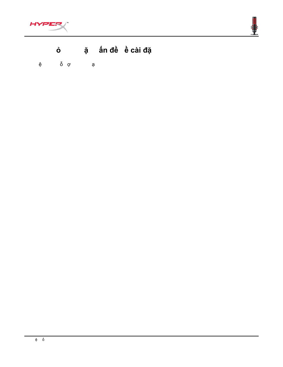 Có câu h ỏi hay gặp vấn đề về cài đặt | HyperX QuadCast USB Condenser Microphone User Manual | Page 209 / 241