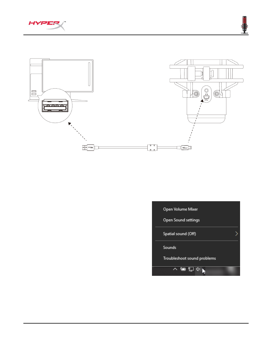 Uso con pc o mac | HyperX QuadCast USB Condenser Microphone User Manual | Page 24 / 241