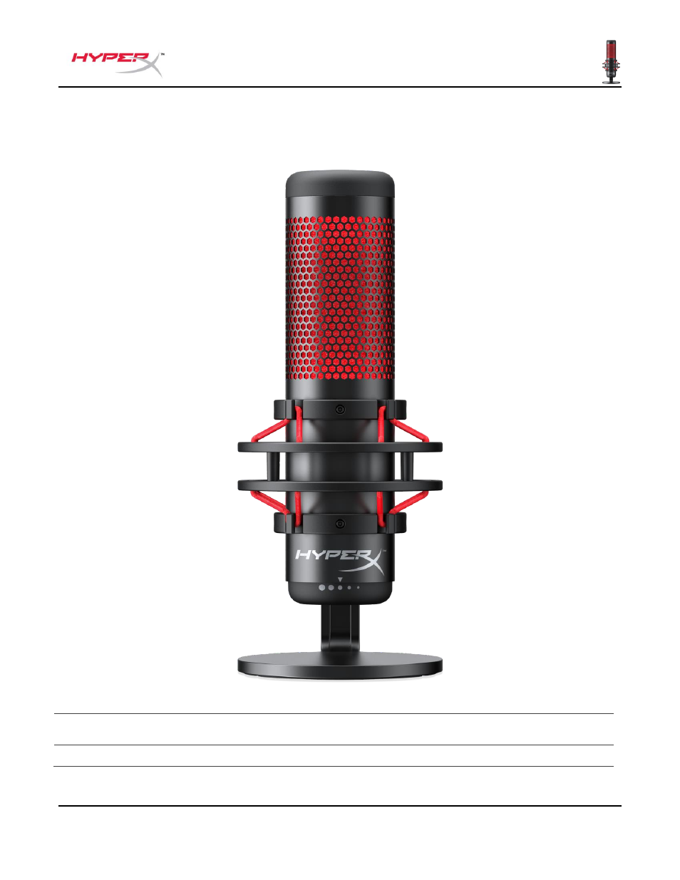 Pour des instructions en français, Hyperx quadcast, Références produits | HyperX QuadCast USB Condenser Microphone User Manual | Page 50 / 241