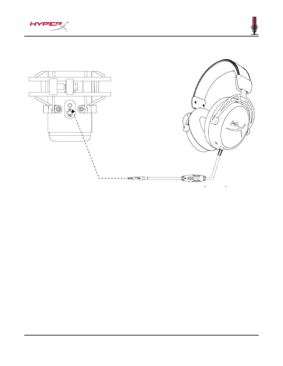Connexion du casque | HyperX QuadCast USB Condenser Microphone User Manual | Page 61 / 241