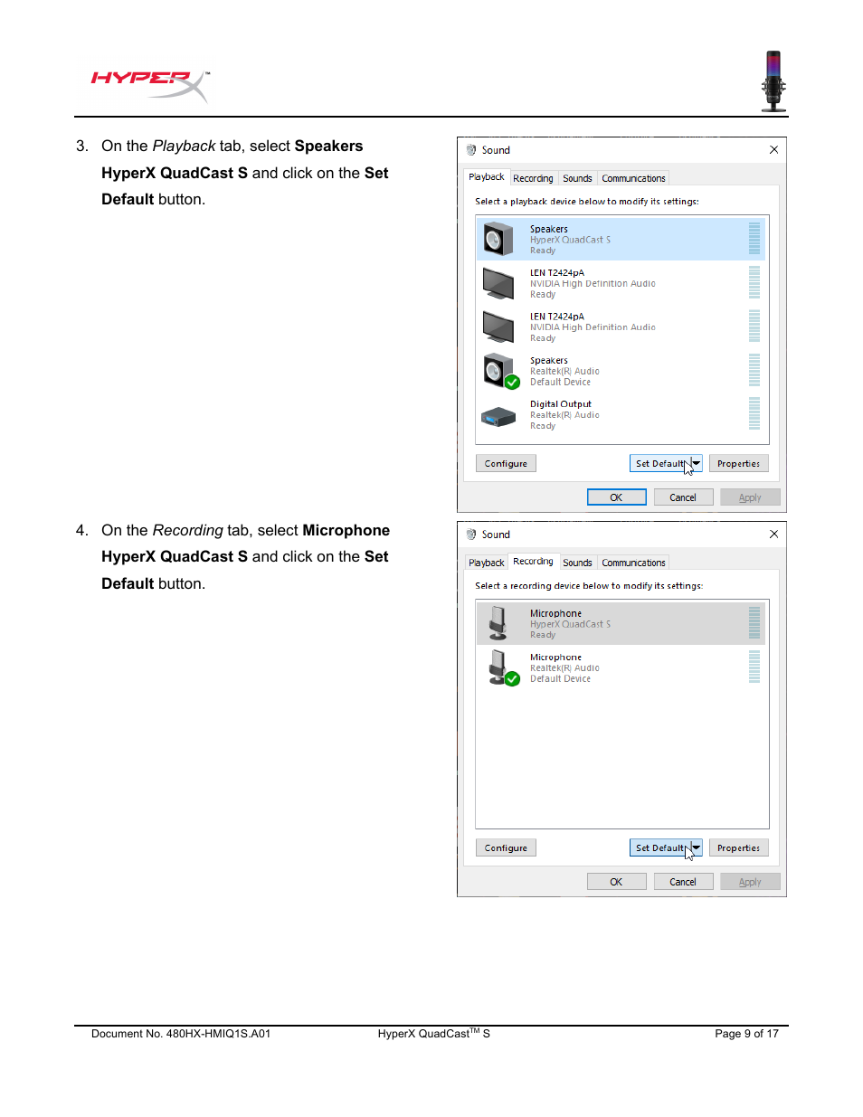 HyperX QuadCast S USB Condenser Microphone User Manual | Page 10 / 273
