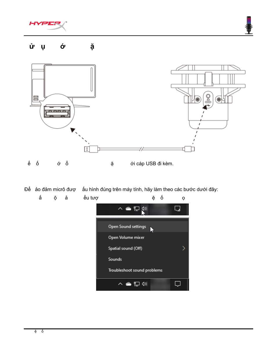 Ử dụng với pc hoặc mac, Sử dụng với pc hoặc mac | HyperX QuadCast S USB Condenser Microphone User Manual | Page 212 / 273