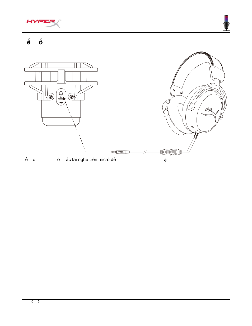 Ết nối tai nghe, Kết nối tai nghe | HyperX QuadCast S USB Condenser Microphone User Manual | Page 218 / 273