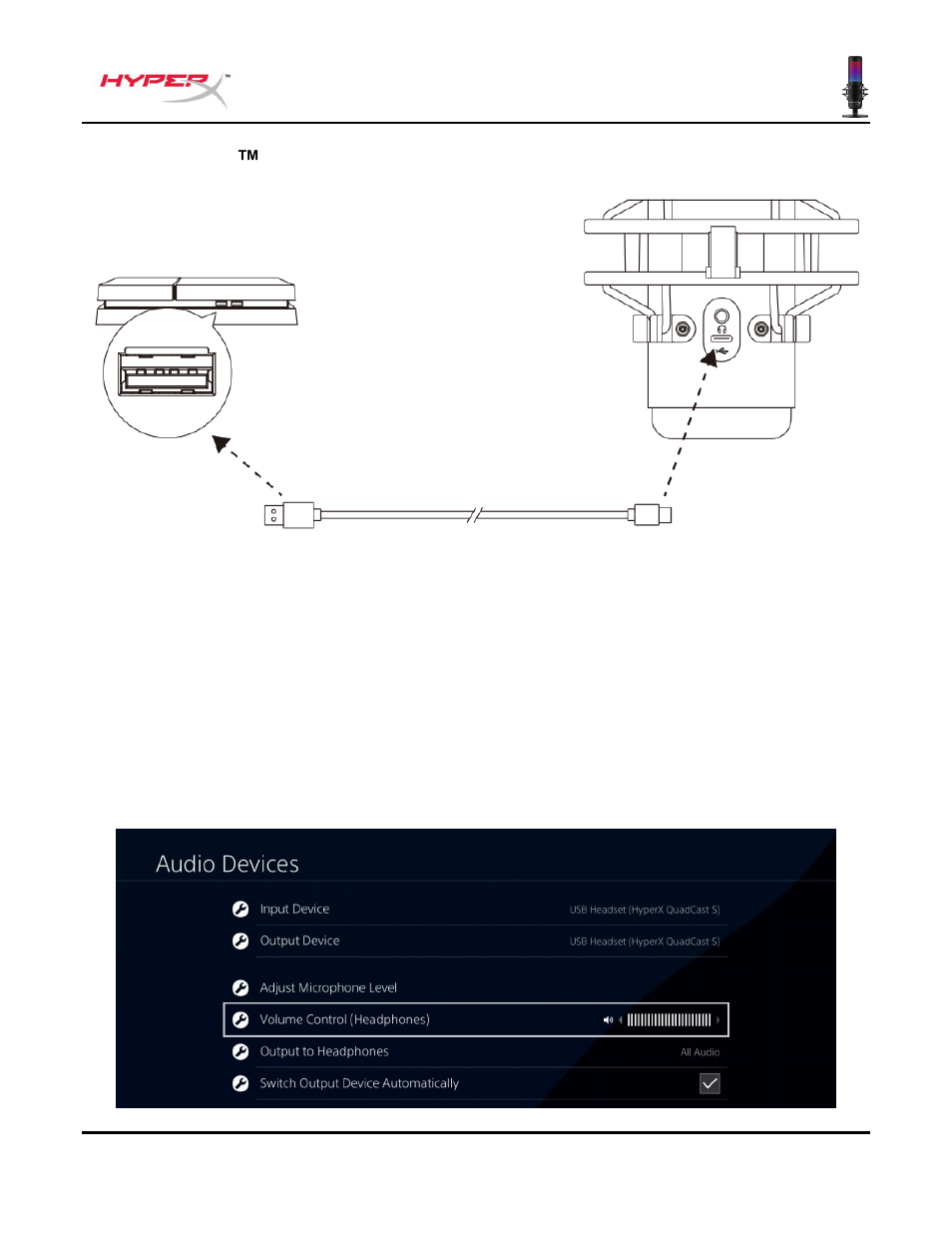 Uso con ps4 | HyperX QuadCast S USB Condenser Microphone User Manual | Page 30 / 273