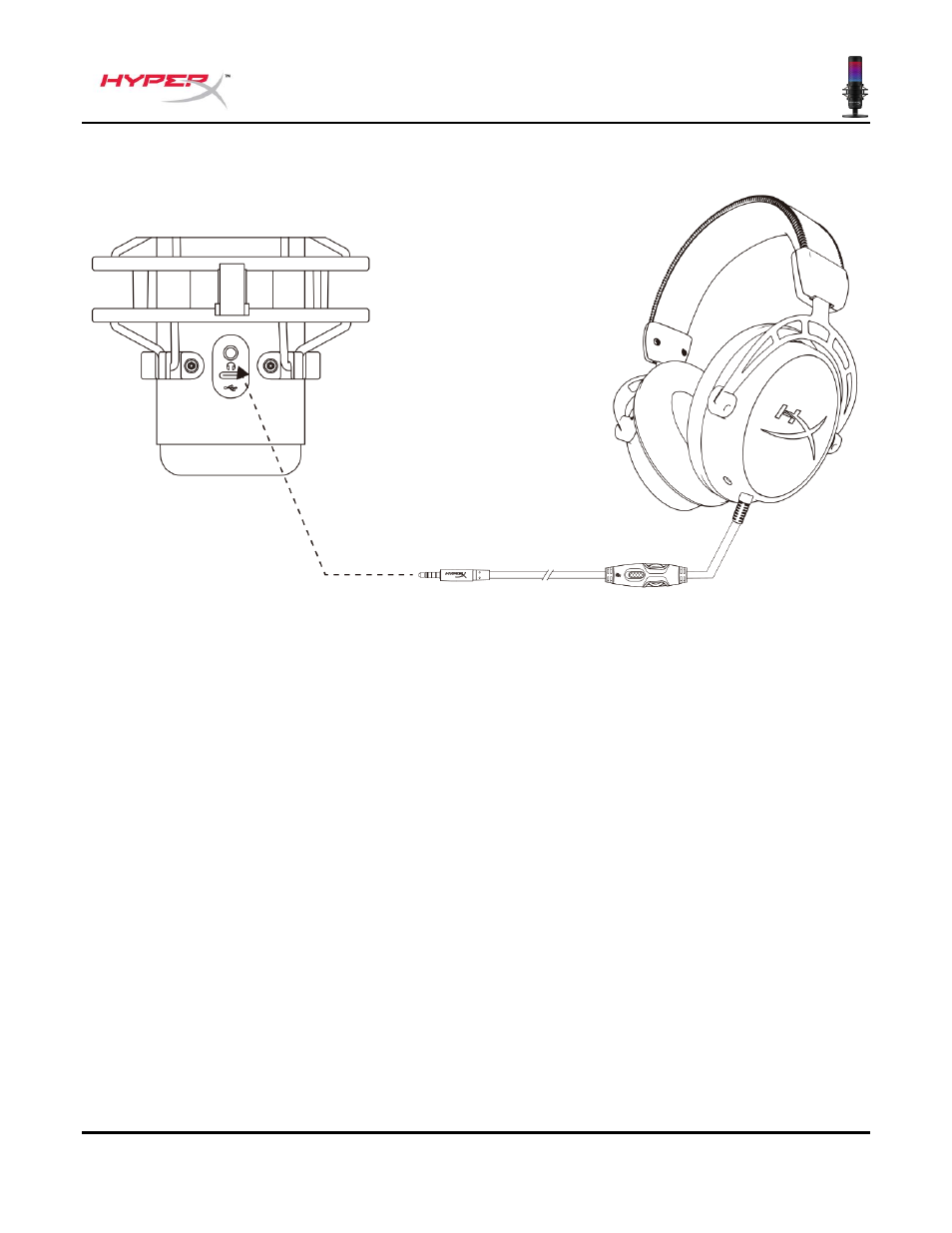 Collegamento delle cuffie | HyperX QuadCast S USB Condenser Microphone User Manual | Page 82 / 273