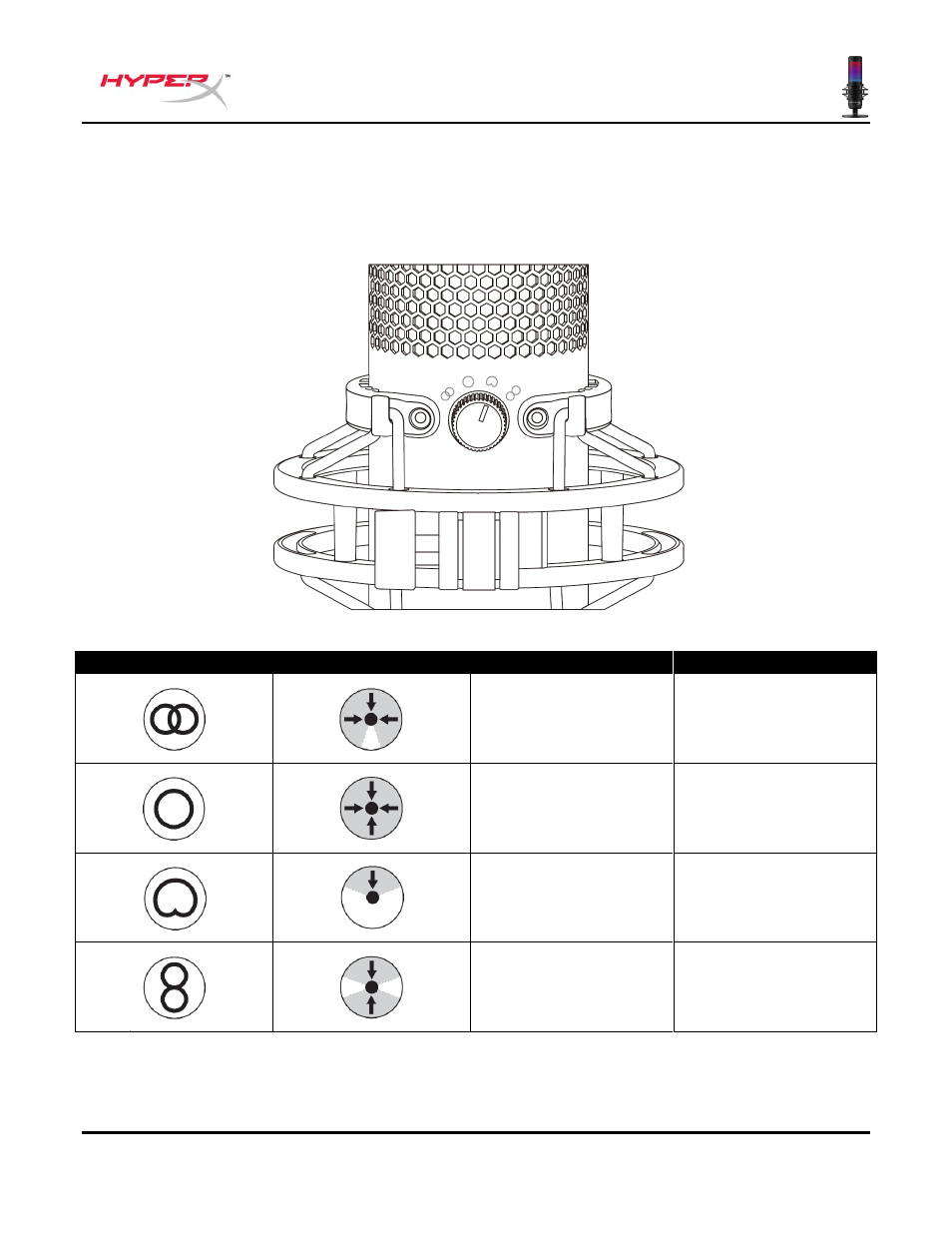 Controles do microfone | HyperX QuadCast S USB Condenser Microphone User Manual | Page 91 / 273