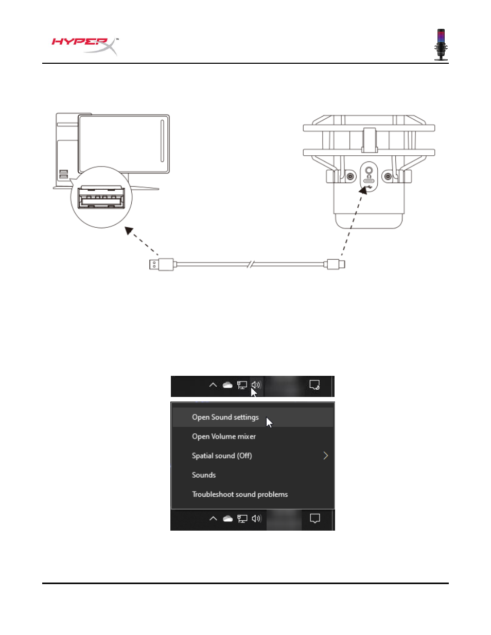 Usando com pc ou mac | HyperX QuadCast S USB Condenser Microphone User Manual | Page 93 / 273