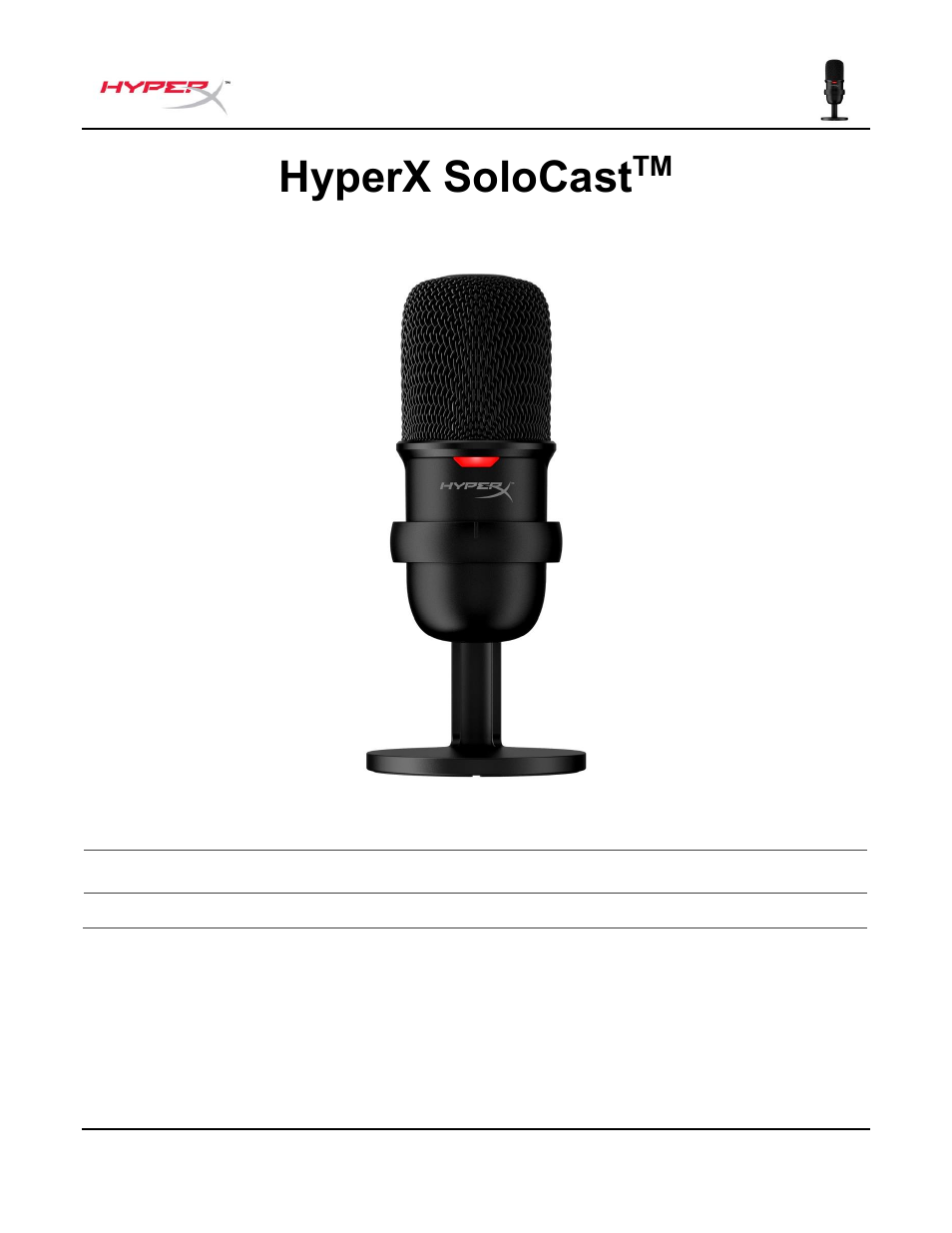 Pour des instructions en français, Hyperx solocast, Références des pièces | HyperX SoloCast USB Condenser Microphone User Manual | Page 38 / 193