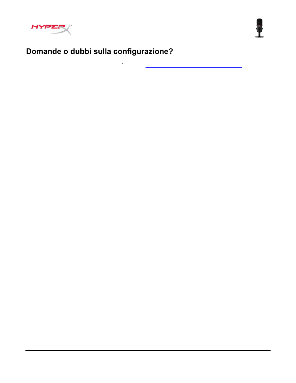 Domande o dubbi sulla configurazione | HyperX SoloCast USB Condenser Microphone User Manual | Page 61 / 193