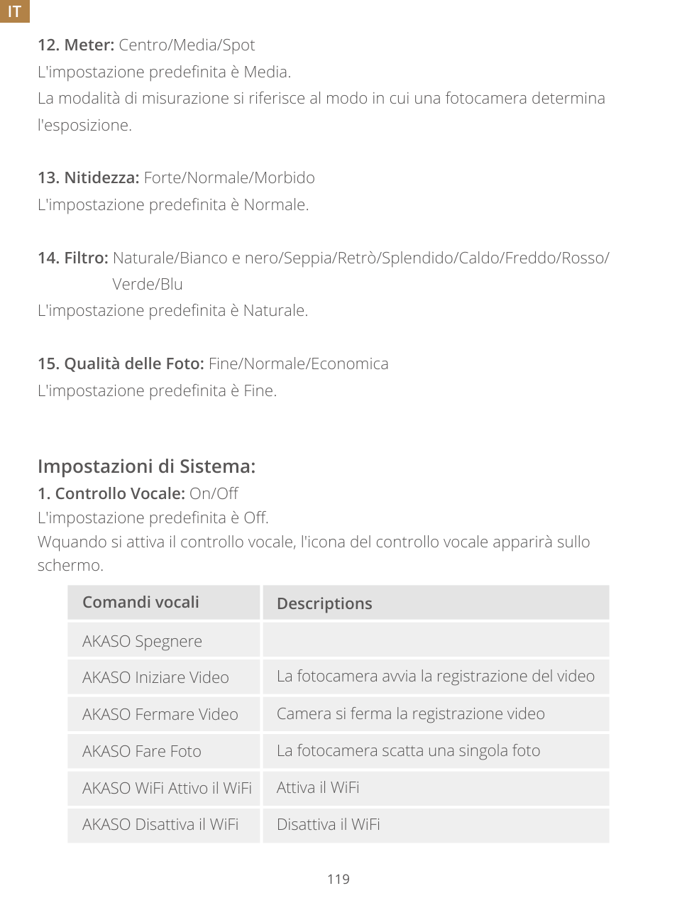 AKASO Brave 7 Action Camera User Manual | Page 120 / 159