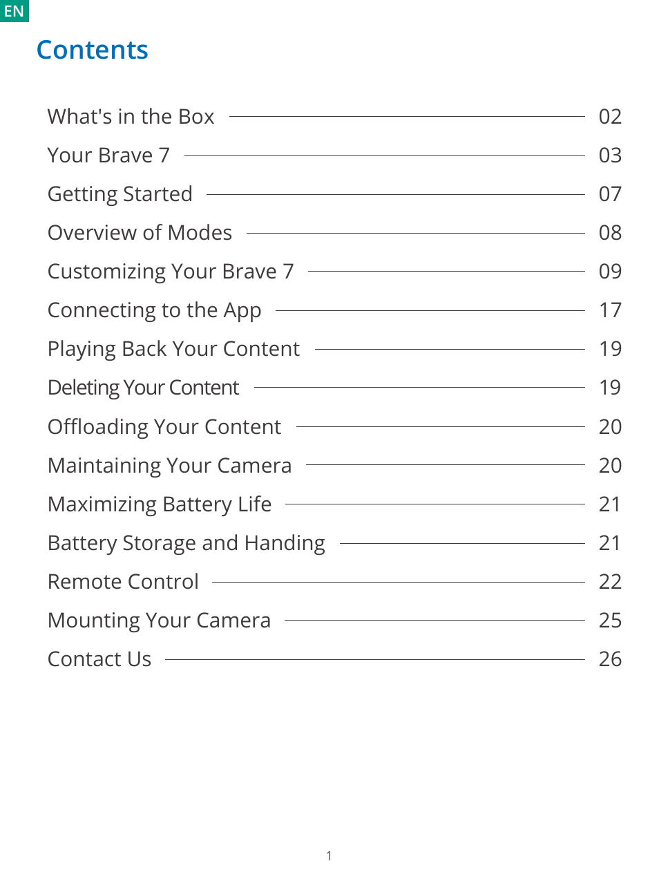 AKASO Brave 7 Action Camera User Manual | Page 3 / 159