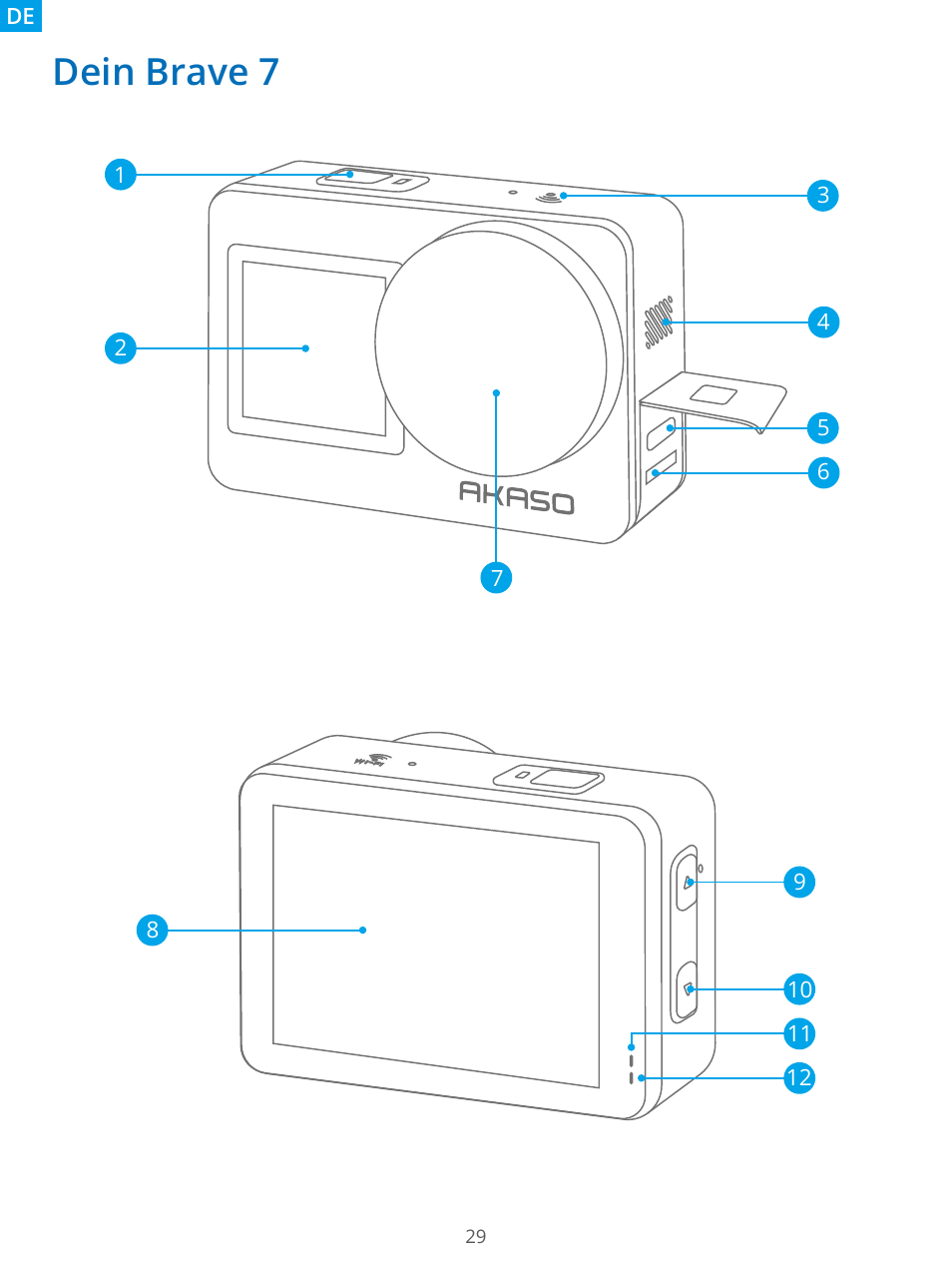 Dein brave 7 | AKASO Brave 7 Action Camera User Manual | Page 31 / 159