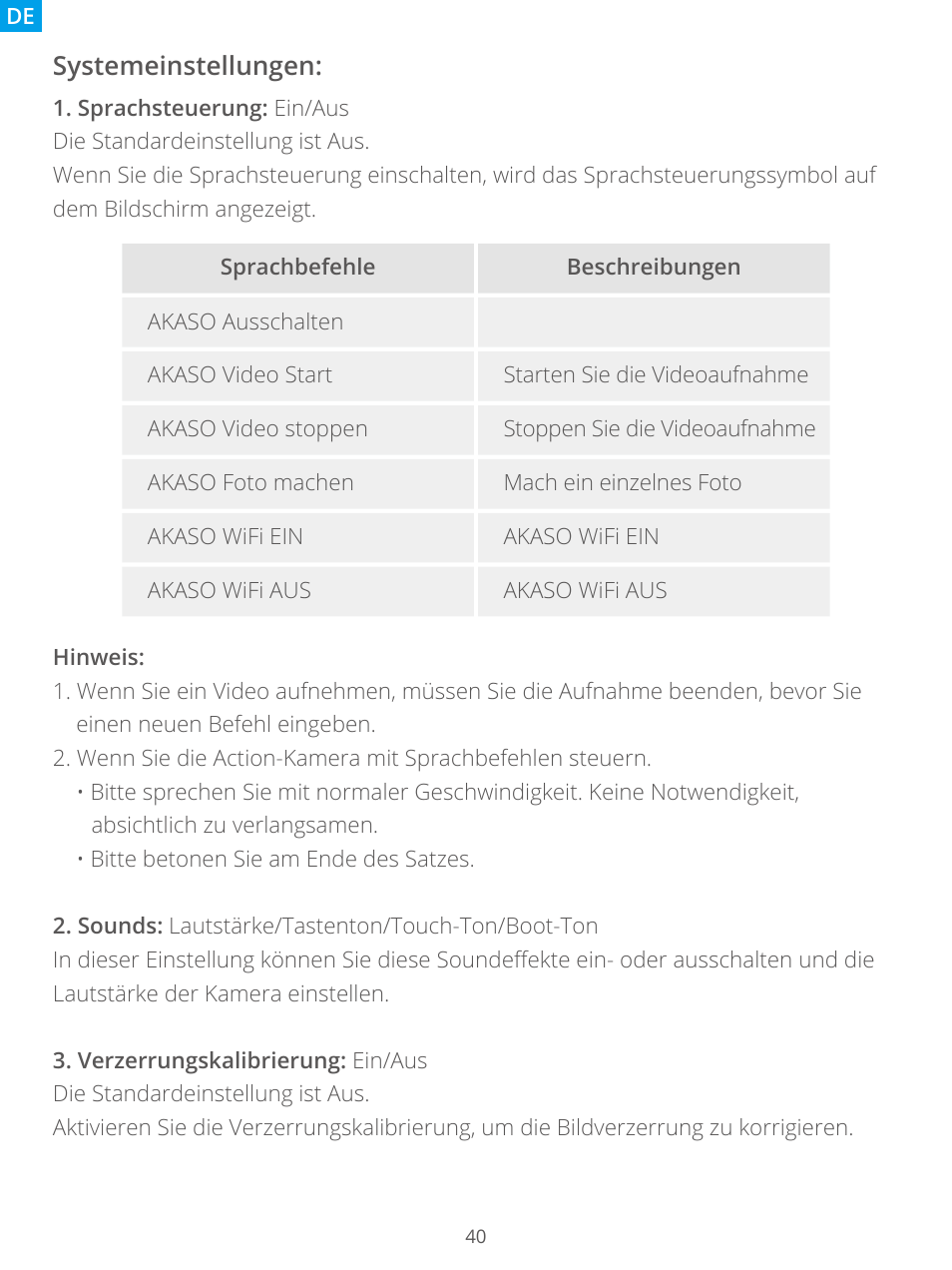 AKASO Brave 7 Action Camera User Manual | Page 42 / 159