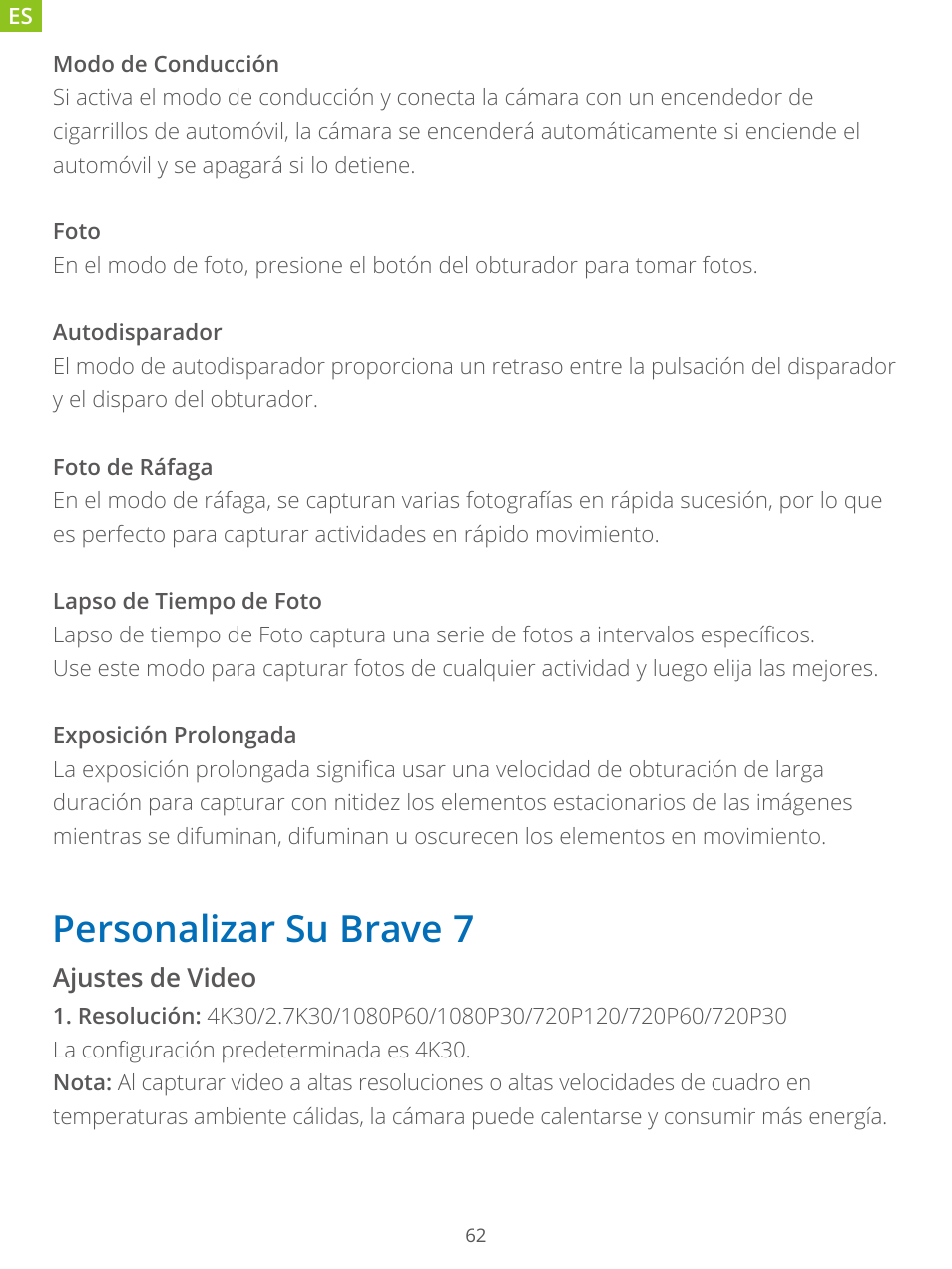 Personalizar su brave 7 | AKASO Brave 7 Action Camera User Manual | Page 64 / 159