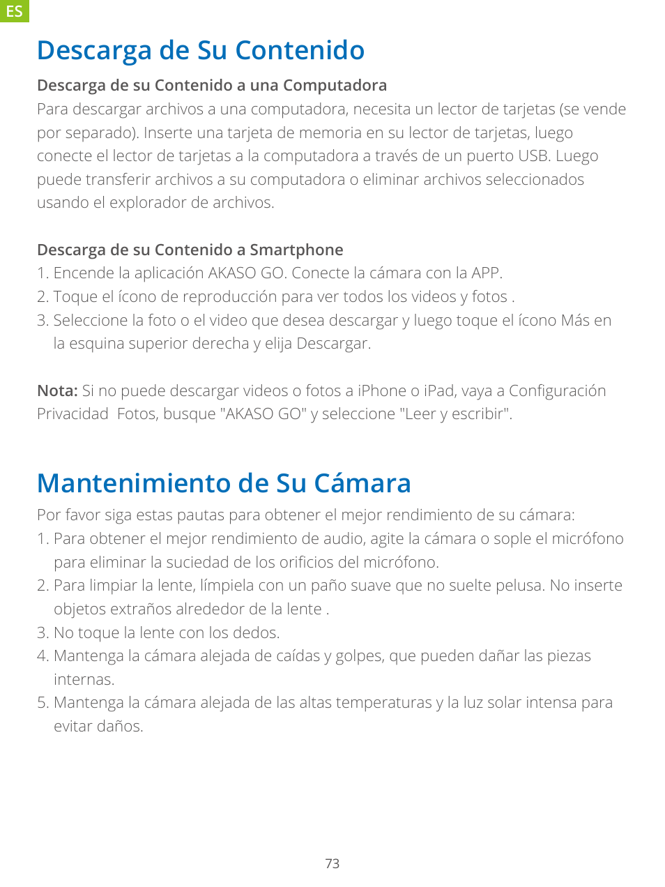 AKASO Brave 7 Action Camera User Manual | Page 75 / 159