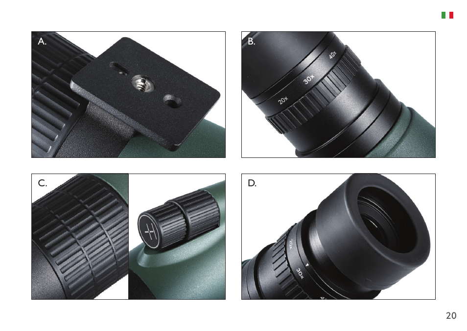 Hawke Sport Optics Endurance ED 13-39x50 Spotting Scope (Angled Viewing) User Manual | Page 20 / 23