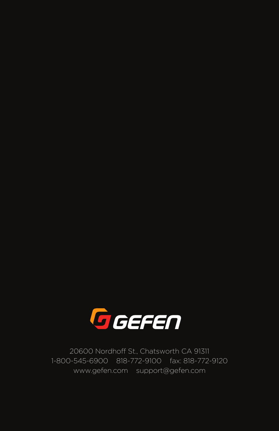 Gefen EXT-MFP Audio/Video Multi-Format Processor User Manual | Page 258 / 258