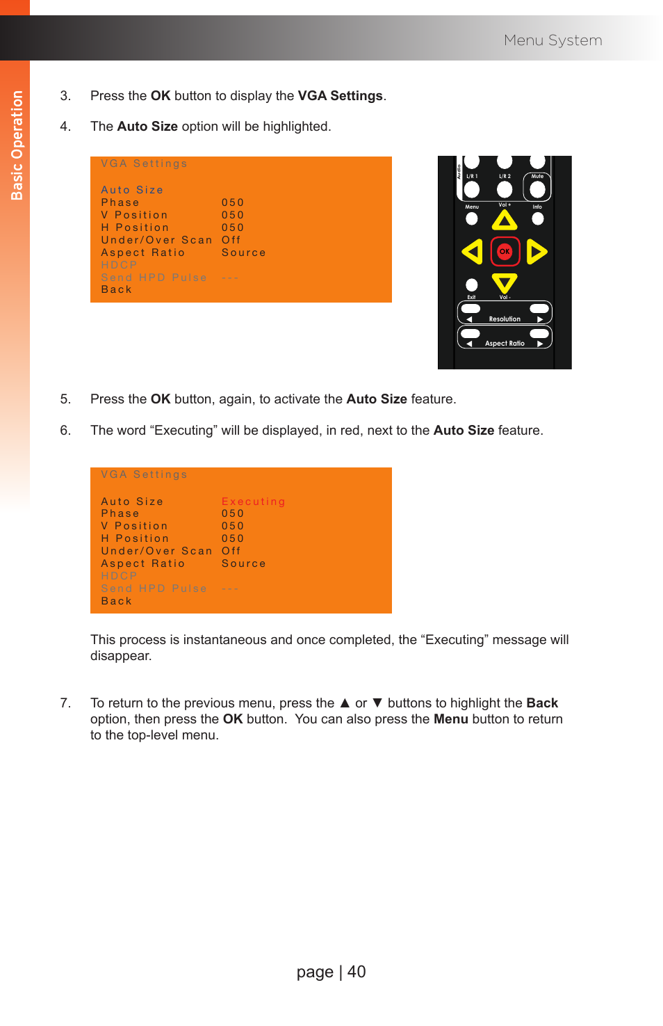 Page | 40 | Gefen EXT-MFP Audio/Video Multi-Format Processor User Manual | Page 50 / 258
