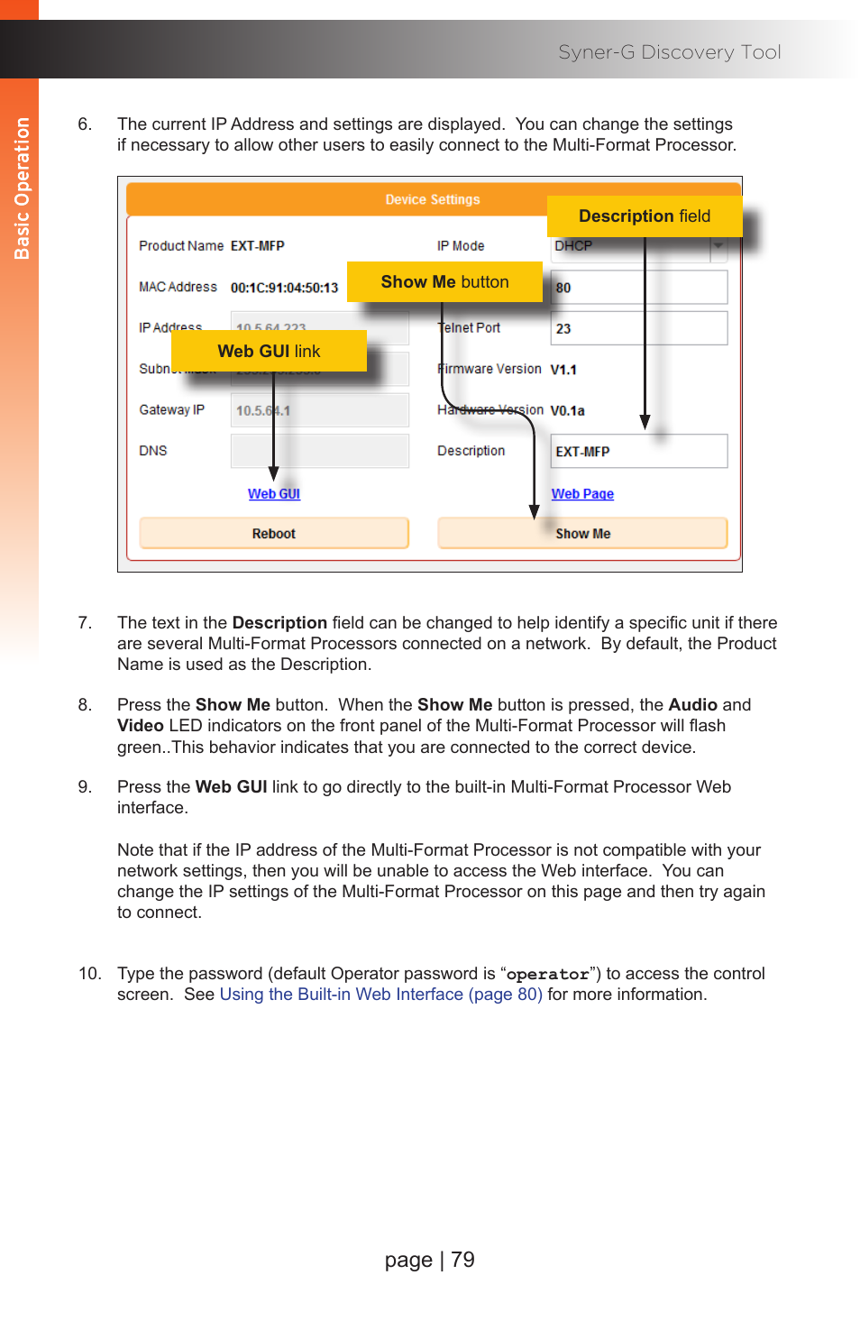 Page | 79 | Gefen EXT-MFP Audio/Video Multi-Format Processor User Manual | Page 89 / 258