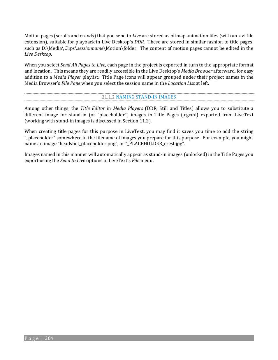 2 naming stand-in images | NewTek TriCaster TC1 (2 RU) User Manual | Page 220 / 350