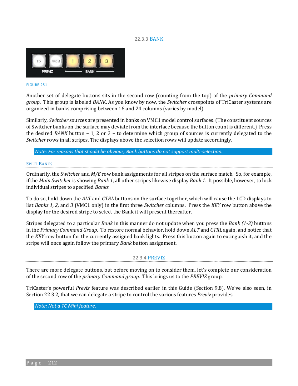 3 bank, 4 previz | NewTek TriCaster TC1 (2 RU) User Manual | Page 228 / 350