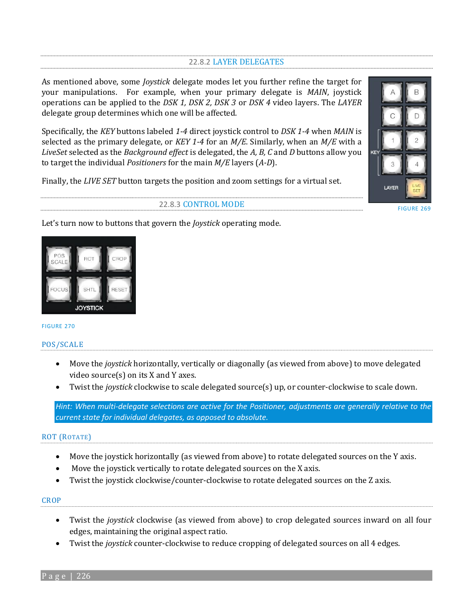 2 layer delegates, 3 control mode | NewTek TriCaster TC1 (2 RU) User Manual | Page 242 / 350