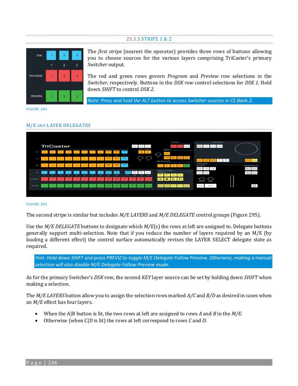 3 stripe 1 & 2 | NewTek TriCaster TC1 (2 RU) User Manual | Page 260 / 350