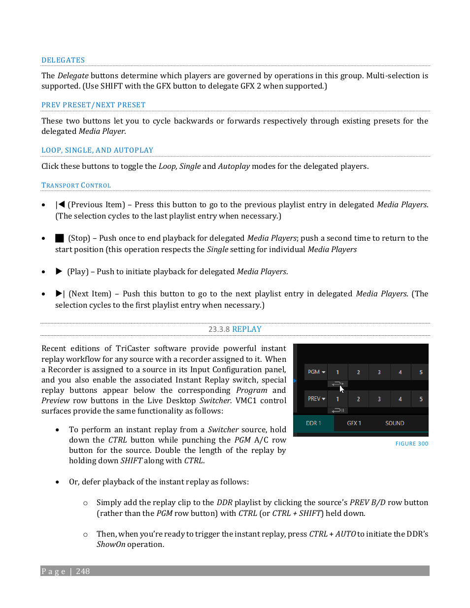 8 replay | NewTek TriCaster TC1 (2 RU) User Manual | Page 264 / 350