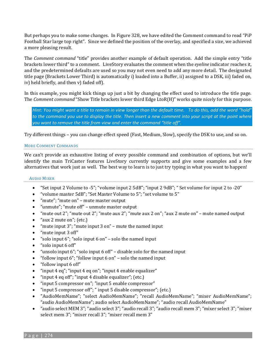 NewTek TriCaster TC1 (2 RU) User Manual | Page 290 / 350