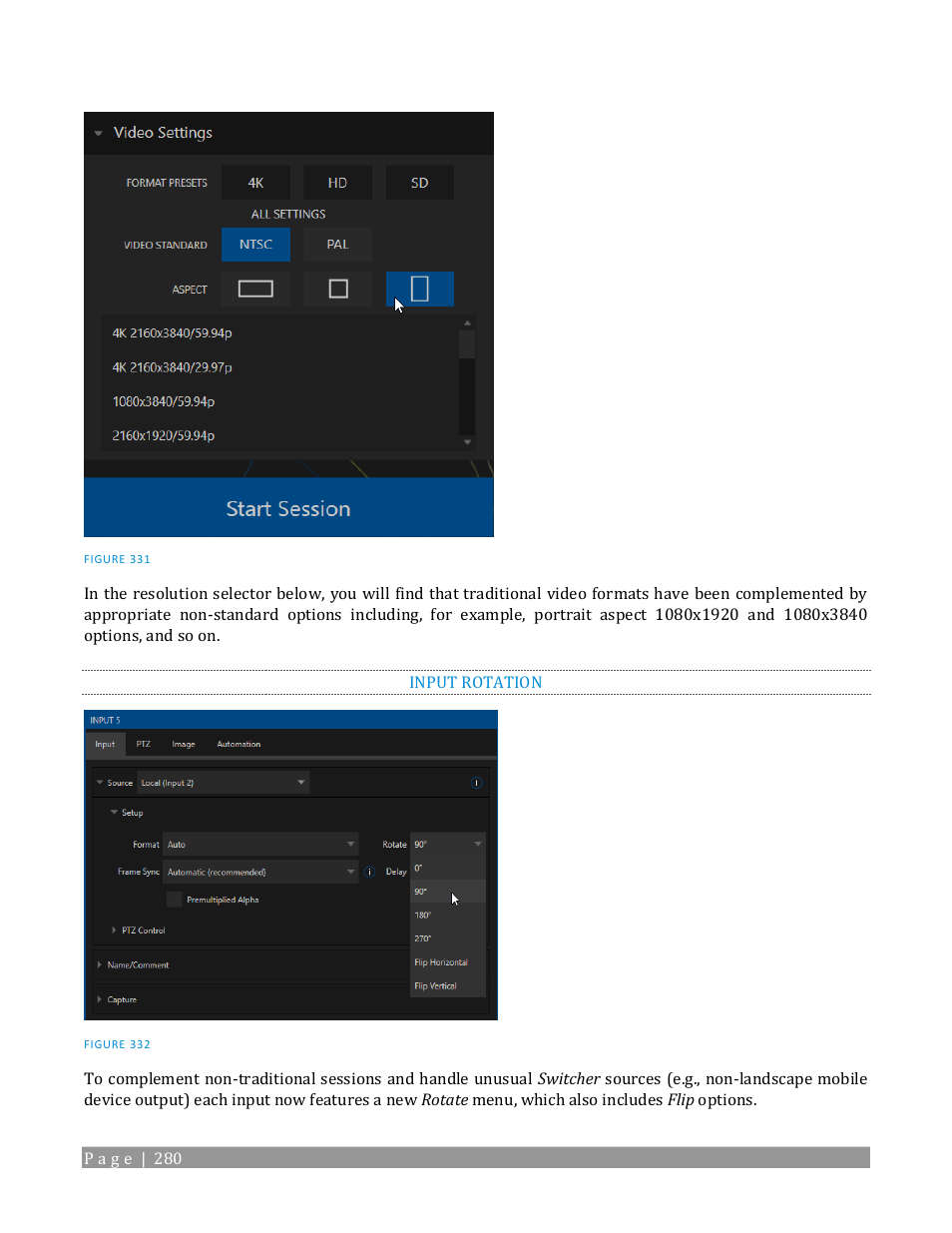 Input rotation | NewTek TriCaster TC1 (2 RU) User Manual | Page 296 / 350