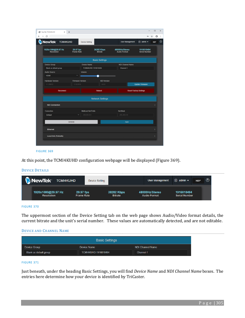 NewTek TriCaster TC1 (2 RU) User Manual | Page 321 / 350