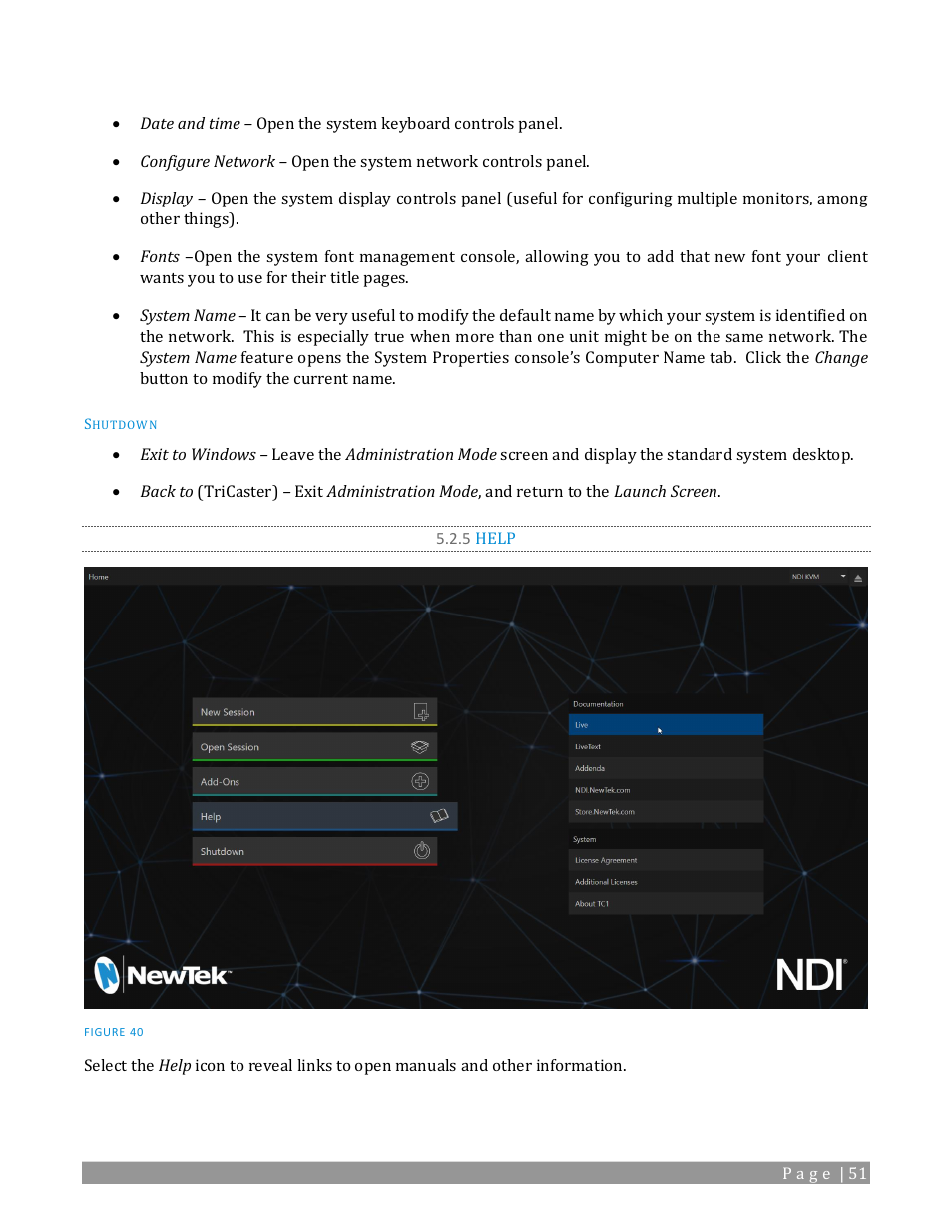 5 help | NewTek TriCaster TC1 (2 RU) User Manual | Page 67 / 350