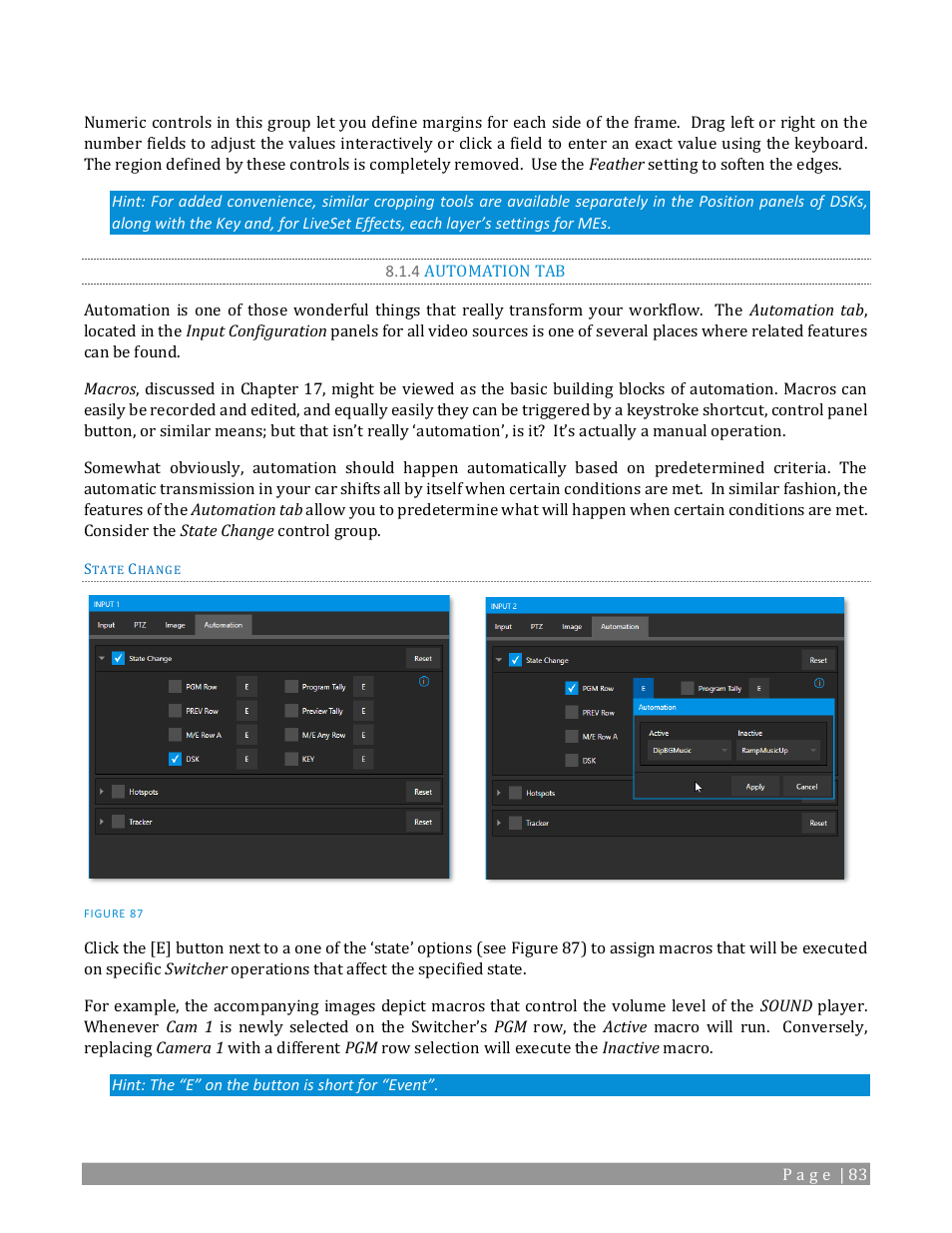 4 automation tab | NewTek TriCaster 2 Elite (3 RU) User Manual | Page 101 / 318