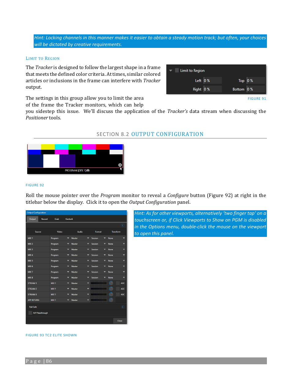 Section 8.2 output configuration | NewTek TriCaster 2 Elite (3 RU) User Manual | Page 104 / 318