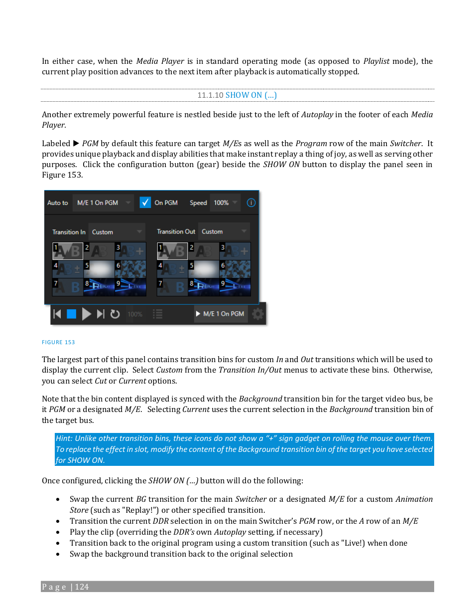 Show on (…) | NewTek TriCaster 2 Elite (3 RU) User Manual | Page 142 / 318