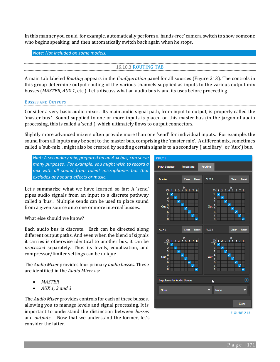 3 routing tab | NewTek TriCaster 2 Elite (3 RU) User Manual | Page 189 / 318