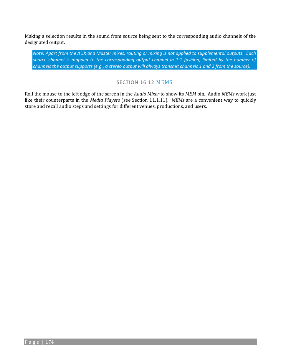 Section 16.12 mems | NewTek TriCaster 2 Elite (3 RU) User Manual | Page 192 / 318