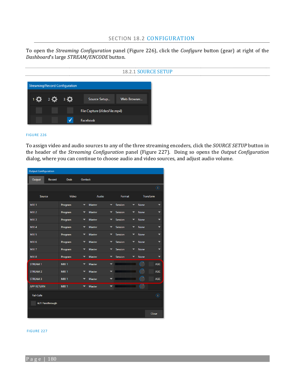 Section 18.2 configuration, 1 source setup | NewTek TriCaster 2 Elite (3 RU) User Manual | Page 198 / 318